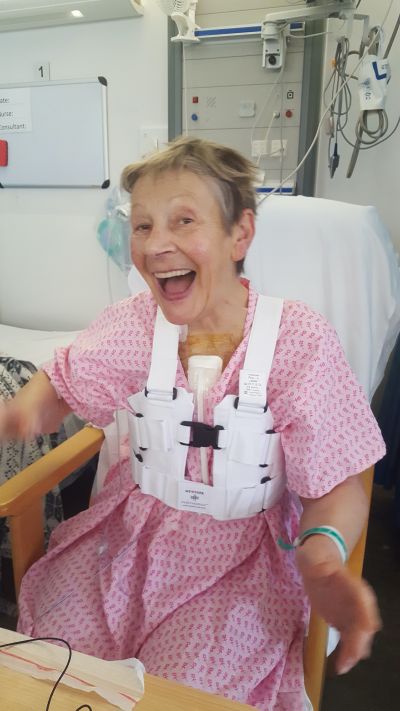 Liz Slough after valve transplant